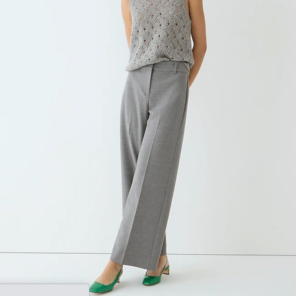 Sydney wide-leg pant in four-season stretch size 8